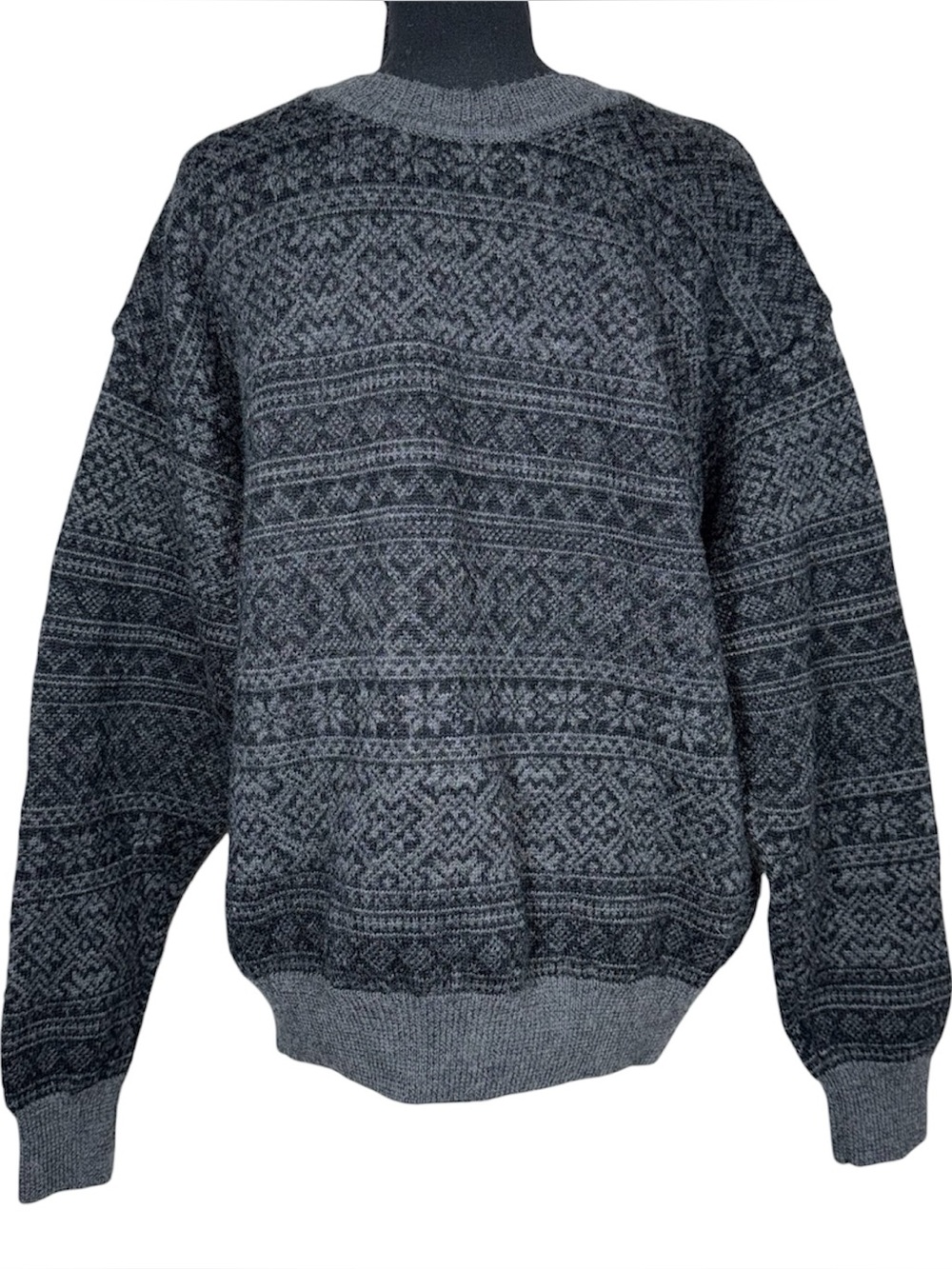 Vintage GAP Sweater L Wool Fair Isle Nordic Crewneck Holiday Dad Cottagecore 90s